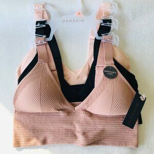 Danskin  Intimates  All day Comfort BRAS, Removable Pads,  3-Pack ,Size : M